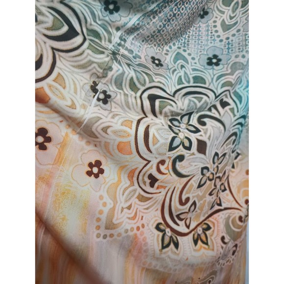 Apt 9 Women Sz L Empire Sleeveless Floral Studded Neckline A Line Flowing Dress - Picture 13 of 16